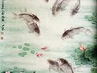 画家高少华花鸟作品《莲花影里乐自如》