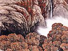 画家高少华山水作品《霜落林端万壑幽》