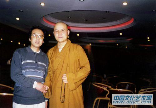 2002年与慧禅、史国良在北京。