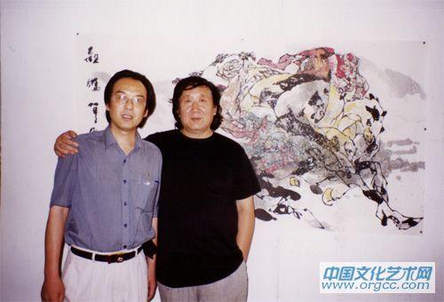 2002年与赵贵德先生在洛阳