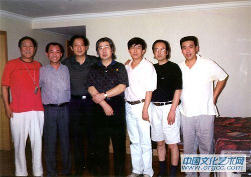 与中国美协杨悦浦、杨长根、张文华等在一起