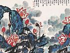 重彩荷花【四】