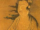 管仲姬绣观音像轴