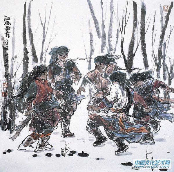 白马雪霁