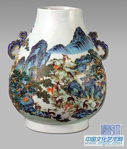 粉彩“百禄”尊