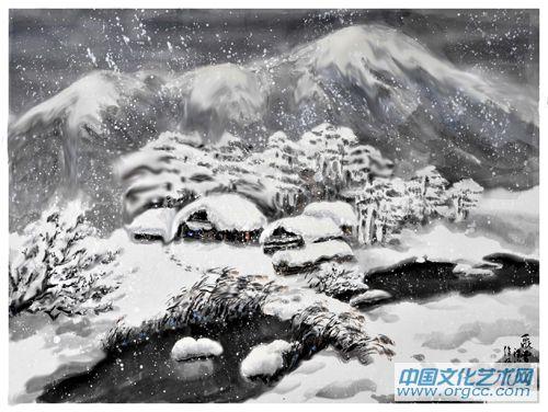 风雪夜归