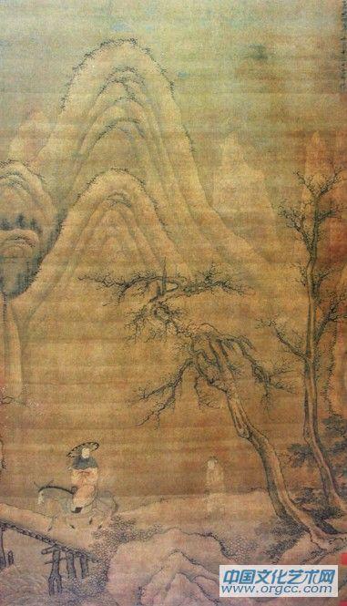 山桥探海图轴