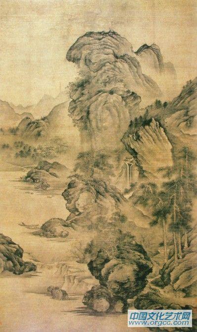 溪山幽居图轴