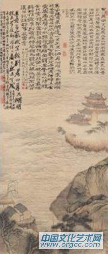 清 石涛巢湖图轴
