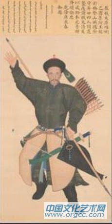散秩大臣喀喇巴图鲁阿玉锡像釉