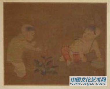 宋 苏汉臣婴戏图页