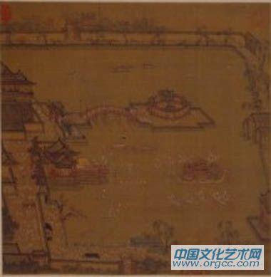 宋 张择端金明池争标图页