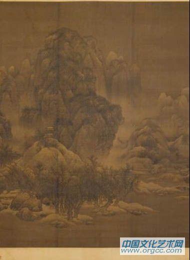 雪景寒林图轴