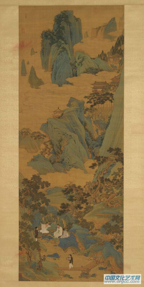 明  桃源仙境图轴