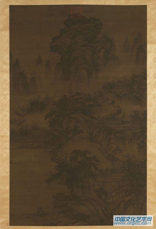元 无款 山阴避暑图轴
