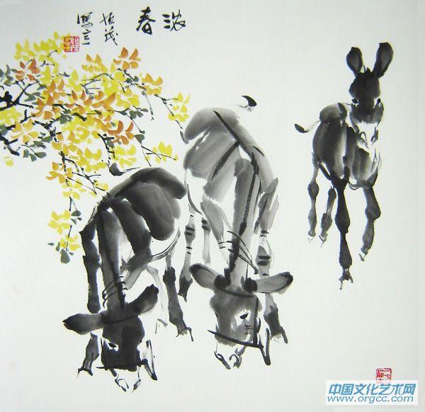 画家常恒茂作品《浓春》