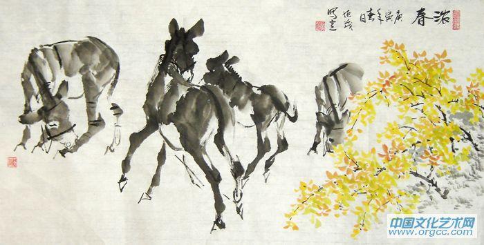 画家常恒茂作品《浓春》