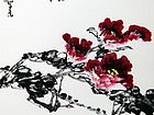 书法家李进学花鸟作品《百花闻牡丹》