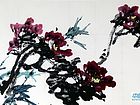 书法家李进学花鸟作品《露华浓》