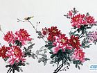 画家闫秀伶花鸟作品《春和景明惠风和畅》