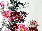 画家闫秀伶花鸟作品《富贵吉祥》