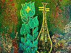 22   花儿听我说40cmx40cm