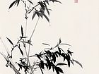 画家黄山花鸟作品《清风摇曳》
