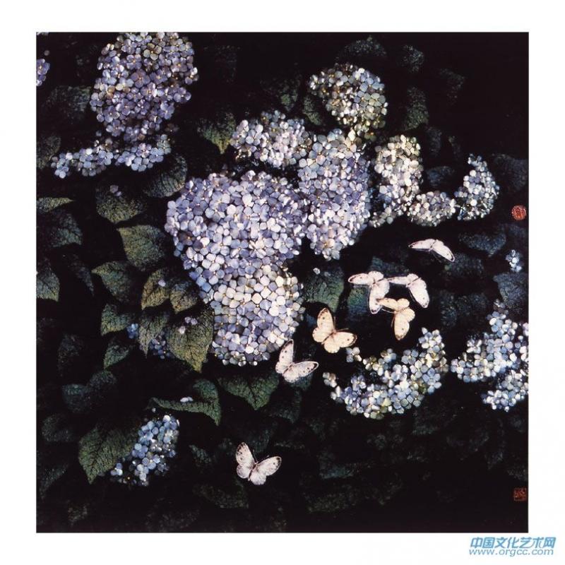蝶恋花 61x61cm