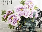 画家郝淑琳花鸟作品《紫气东来》