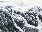 画家李颠焦墨山水作品