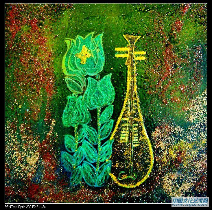 花儿听我说40x40cm