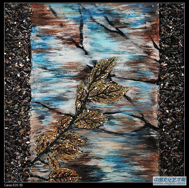 秋歌40x40cm