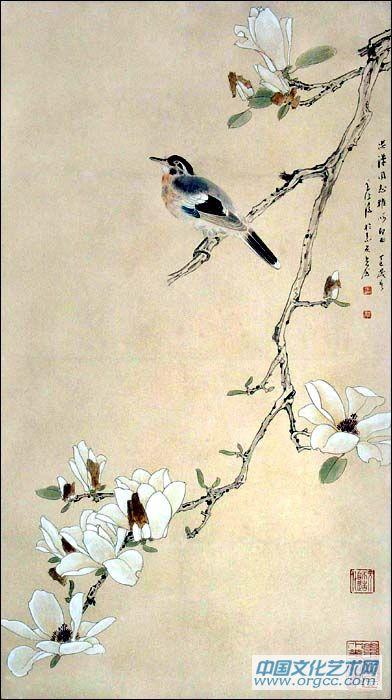 鸟花诗意