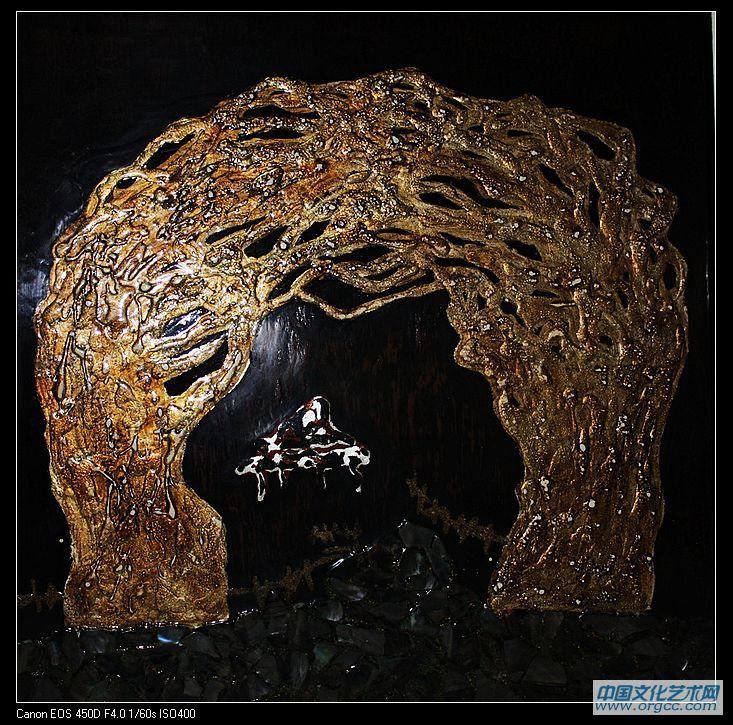 榕树下之二40x40cm