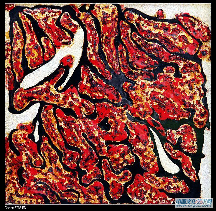 红色情绪30x30cm
