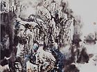 画家杜晓春山水作品《四壁雪山》