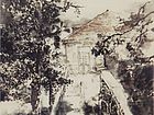 画家杜晓春山水作品《鸡公山小景》