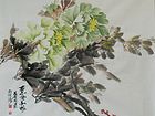 画家闫秀伶花鸟作品《惠风和畅》