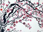 画家杜晓春花鸟作品《红梅》