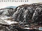 画家杜晓春山水作品《万壑有声含晚籁》