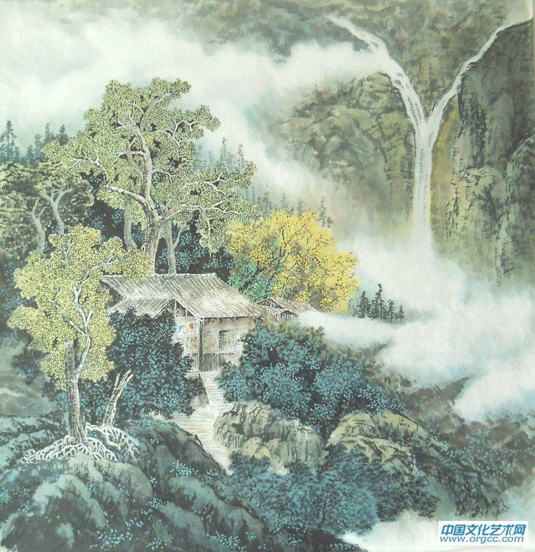 画家闫秀伶山水作品