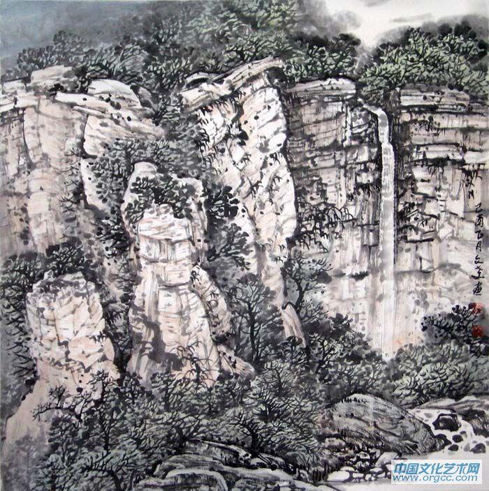 赤壁飞瀑