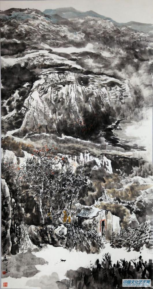 画家杜晓春山水作品