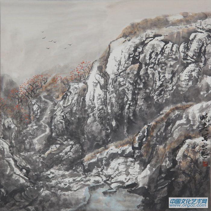画家杜晓春山水作品