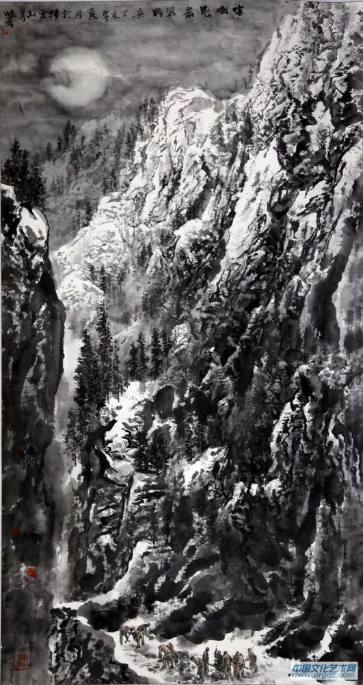 画家杜晓春山水作品《喀喇昆仑》