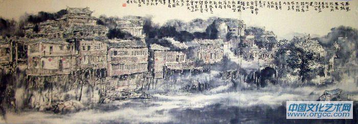 画家杜晓春作品《凤凰古城》