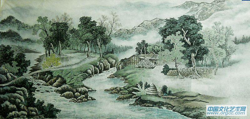 画家闫秀伶山水作品
