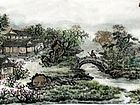 书画家左鲁献山水作品《午桥碧草》