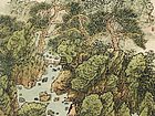 画家张国亮山水作品《松环山叠》