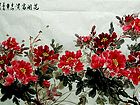画家闫秀伶花鸟作品《花开富贵》